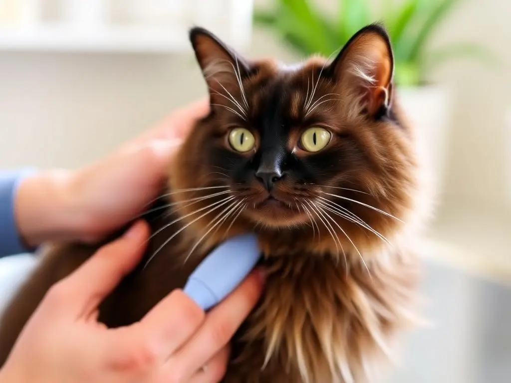 Happy CAT, Clean CAT 2 A well-groomed cat sitting calmly, illustrating essential grooming tips for feline cleanliness.