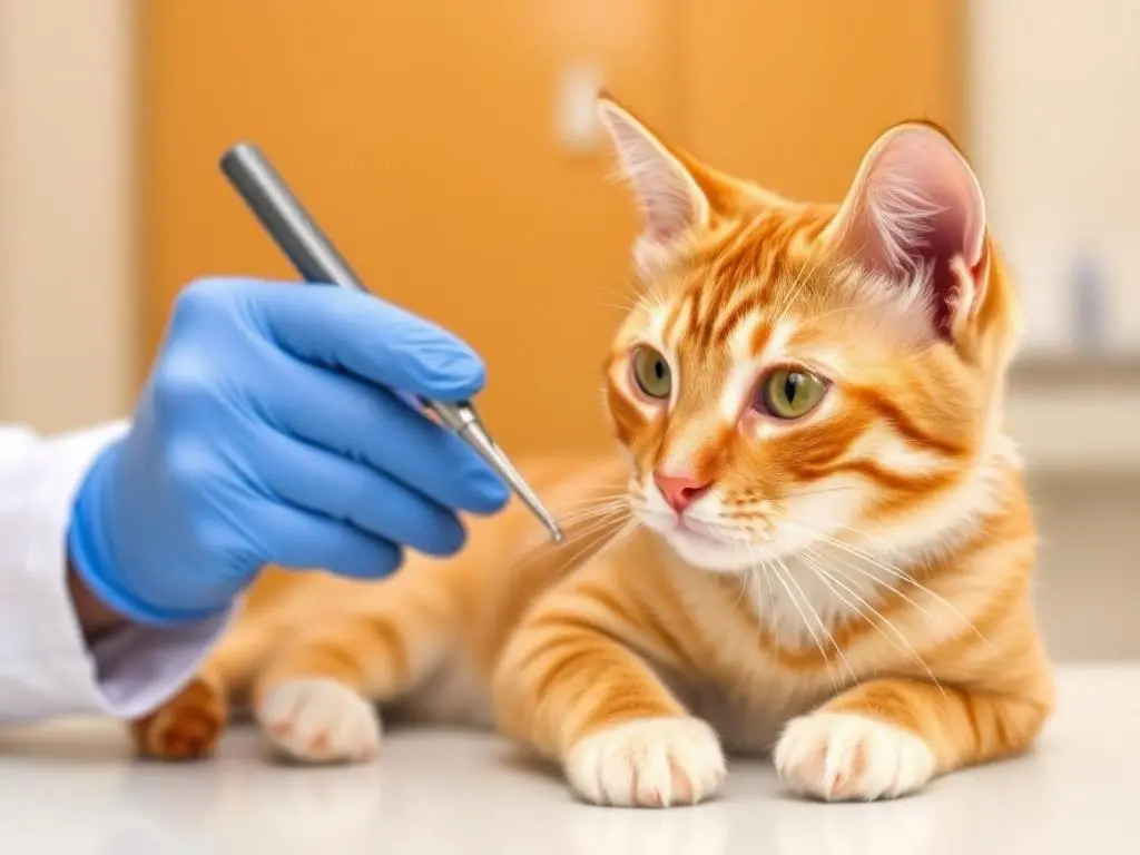How to Keep Your Cat Healthy: A Veterinarian’s Tips 2 Veterinarian conducting a check-up on a cat.