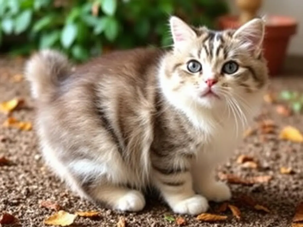 Scottish Fold cat with folded ears, displaying a playful yet calm demeanor, enjoying time with family.