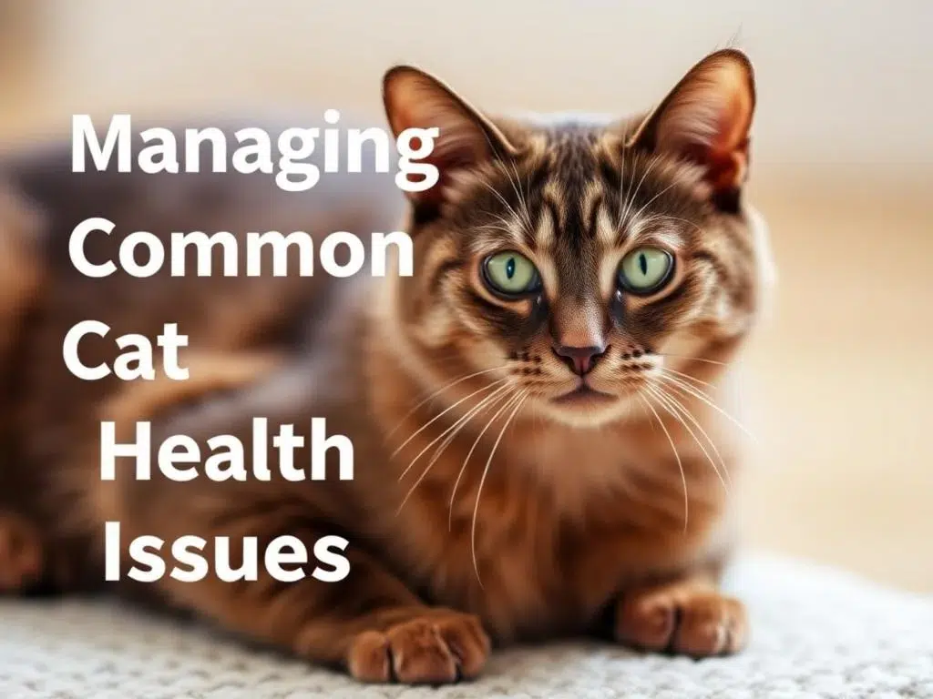 How to Keep Your Cat Healthy: A Veterinarian’s Tips 6 "Veterinarian examining a cat, highlighting the importance of managing common health issues in felines."