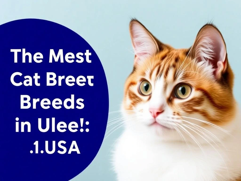  A collection of the most popular cat breeds in the USA, showcasing their unique traits and personalities.